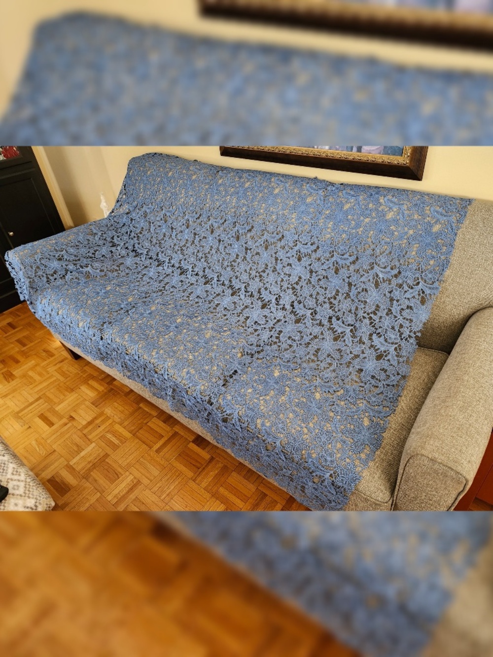 NEW guipure lace fabric - 73 in x 53 in